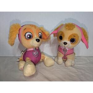 Skye Small Plush Lot Pink Paw Patrol Nickelodeon Spin Master Ty Beanie Boos 6"